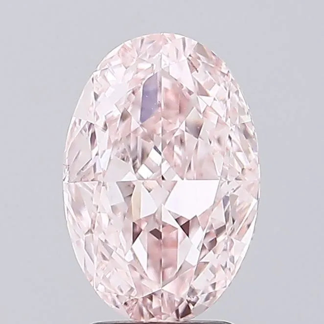 3.01ct Oval Lab Grown Diamond (Colour Fancy Intense Pink, Clarity VVS2, IGI Certified)