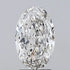 3.02ct Oval Lab Grown Diamond (Colour G, Clarity VVS2, IGI Certified)