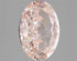 3.08ct Oval Lab Grown Diamond (Colour Fancy Vivid Pink, Clarity VVS2, IGI Certified)