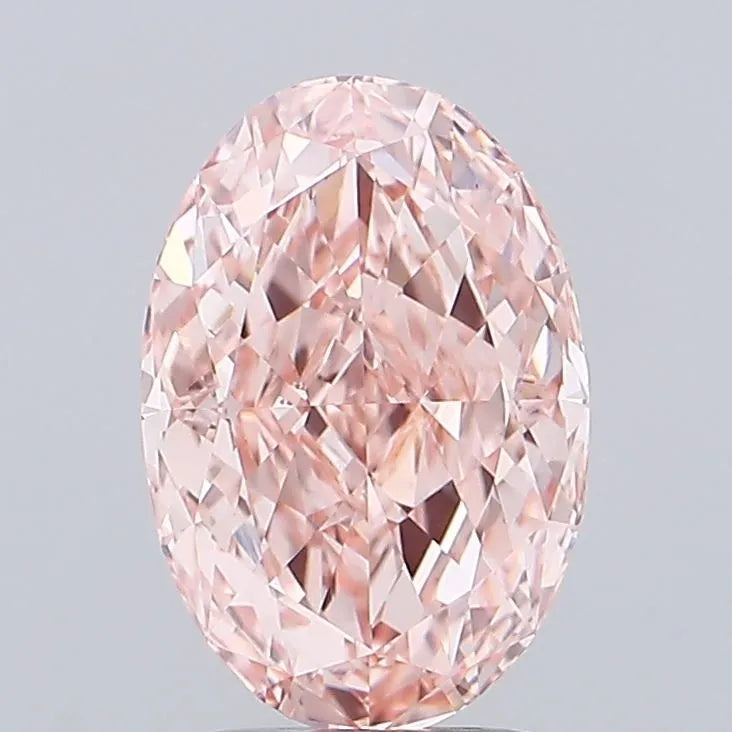 3.10ct Oval Lab Grown Diamond (Colour Fancy Intense Pink, Clarity VVS2, IGI Certified)