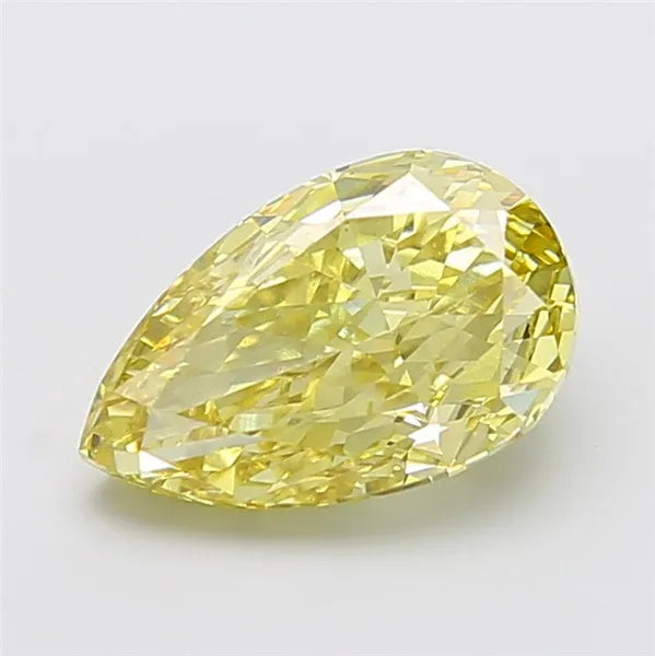 3.67ct Pear Lab Grown Diamond (Colour Fancy Intense Yellow, Clarity VVS2, IGI Certified)