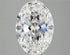 3.74ct Oval Lab Grown Diamond (Colour E, Clarity VS1, IGI Certified)