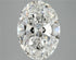3.76ct Oval Lab Grown Diamond (Colour G, Clarity VVS2, IGI Certified)