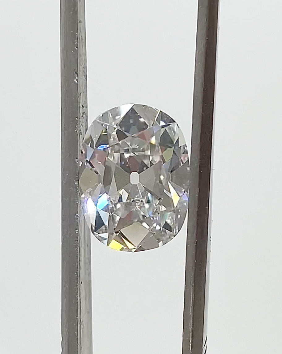 3.07 ct Old Mine Cushion Lab Diamond