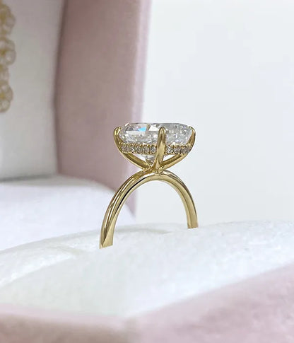 Classic Hidden Halo Diamond Ring Setting
