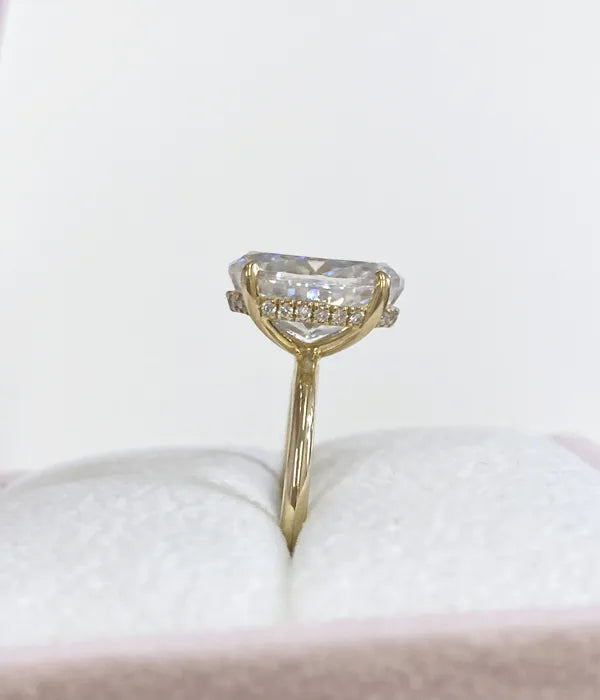 Classic Hidden Halo Diamond Ring Setting