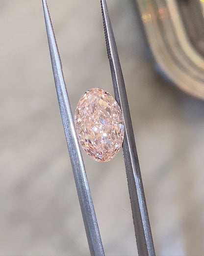 Pink Oval Lab Diamond 3.02ct VS1