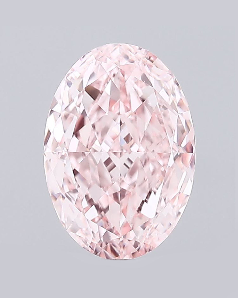 Pink Oval Lab Diamond 3.08 ct VVS2