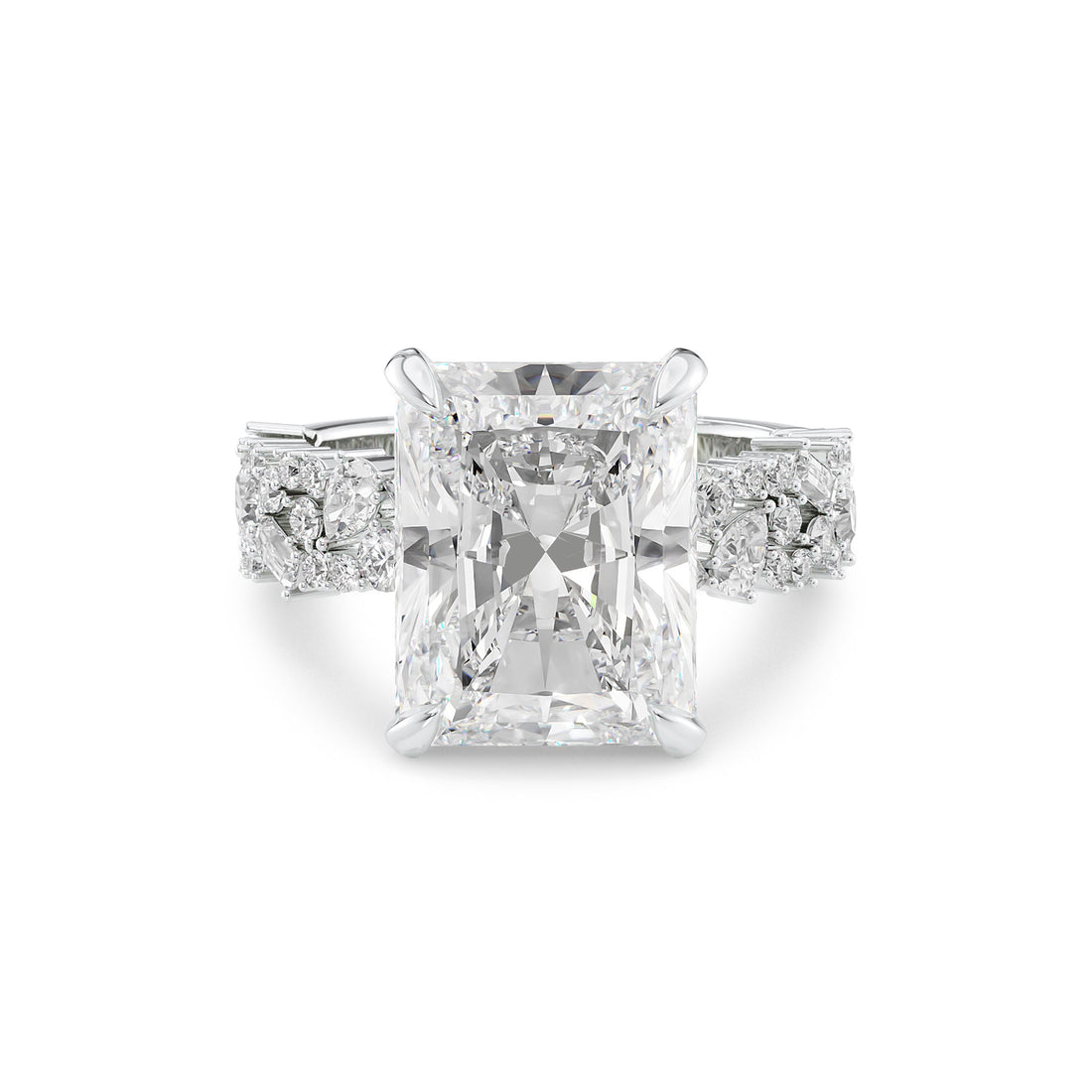 Mixed Shape Band Diamond Ring