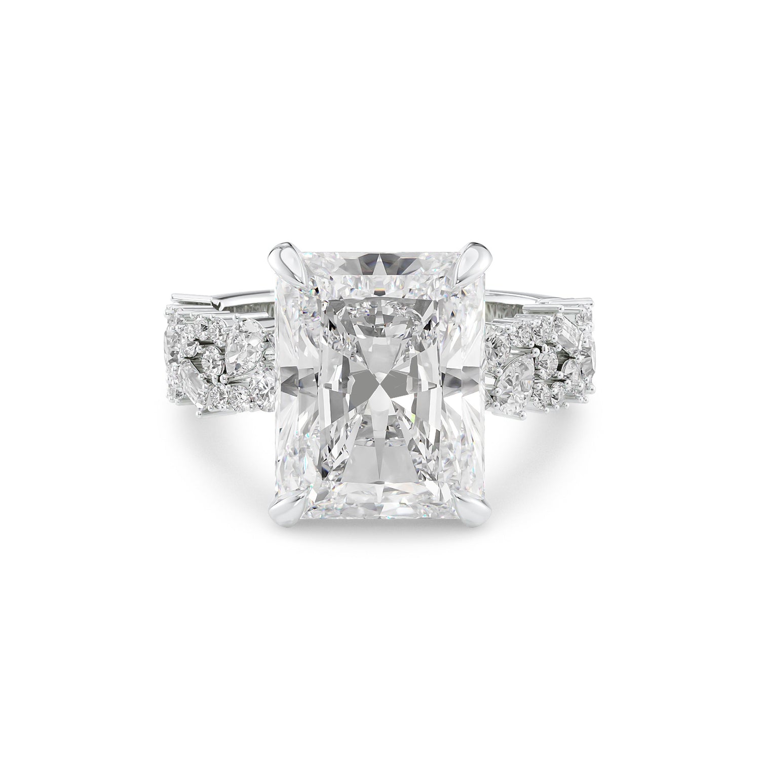 Mixed Shape Band Diamond Ring