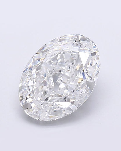 No Bowtie Oval Lab Diamond 3.02ct D VVS2