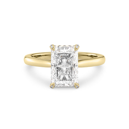 Cathedral Pavé Basket and Bridge Engagement Ring