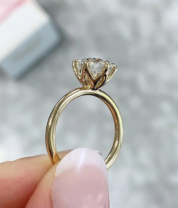 Classic Petal Diamond Ring