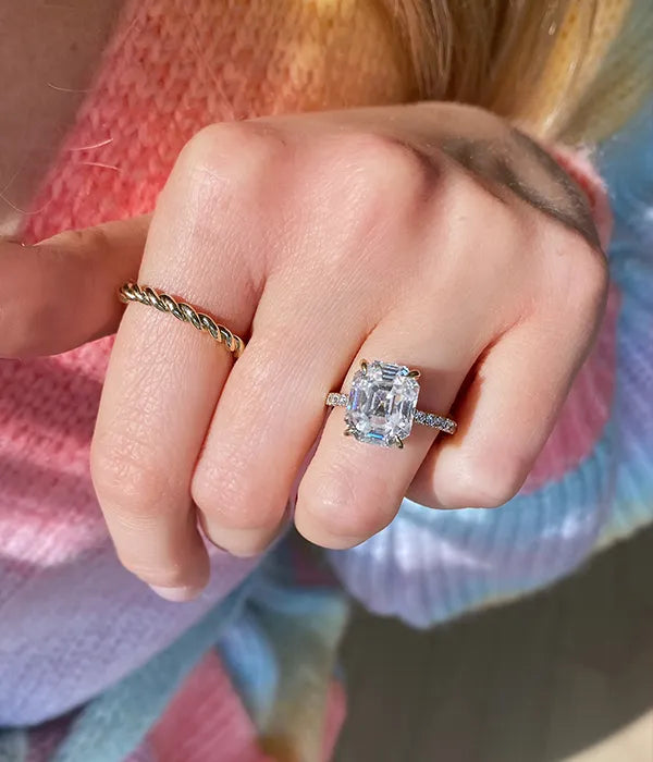Classic Pavé Band Diamond Ring Setting