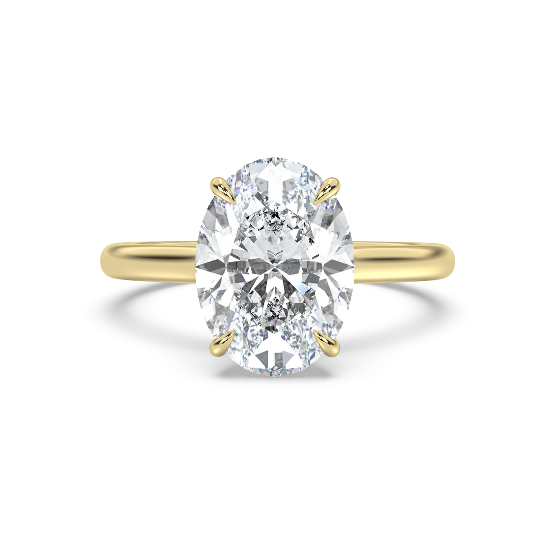 Signature Cathedral Hidden Heart with Pavé Bridge Diamond Ring