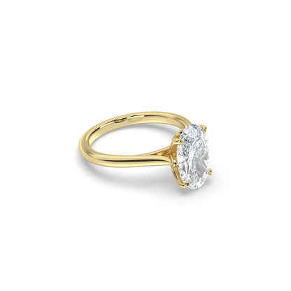 Signature Cathedral Petal and Pavé Bridge Diamond Ring