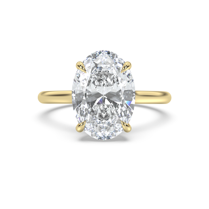 Cathedral Solitaire Diamond Ring