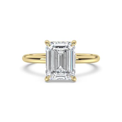 Classic Hidden Halo Diamond Ring Setting
