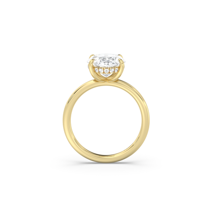Classic Hidden Halo Diamond Ring Setting