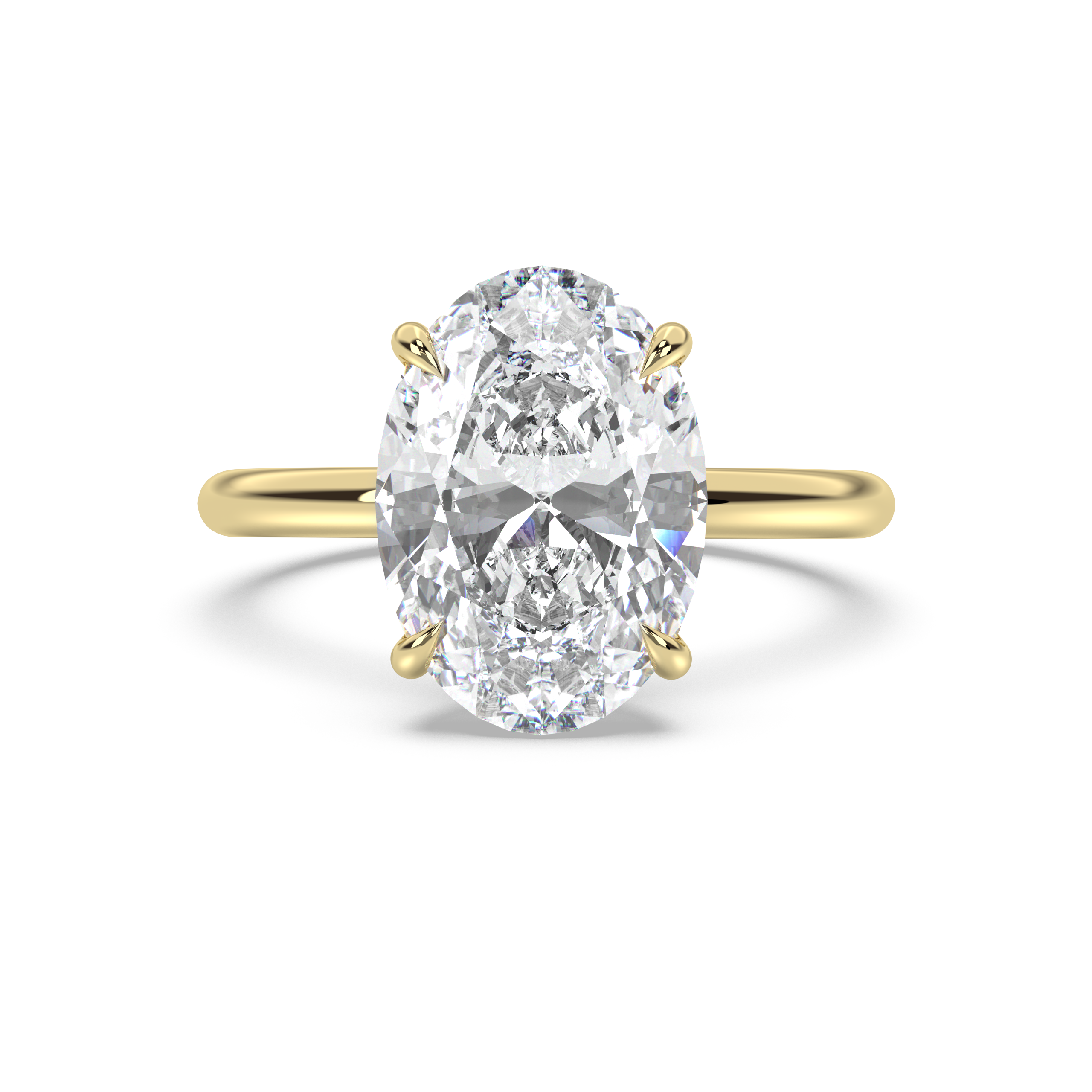 Classic Hidden Halo Diamond Ring Setting