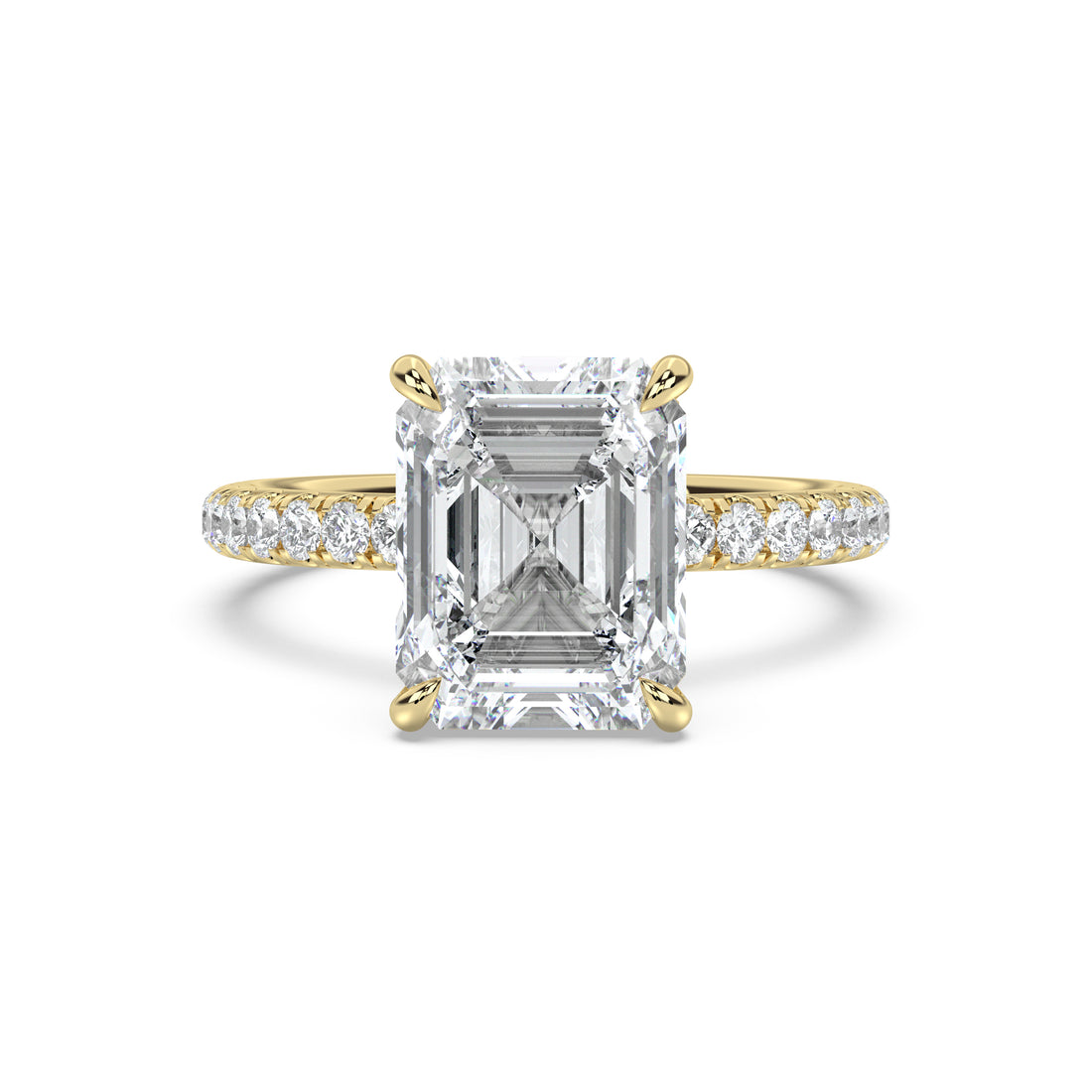 Classic Pavé Band Engagement Ring