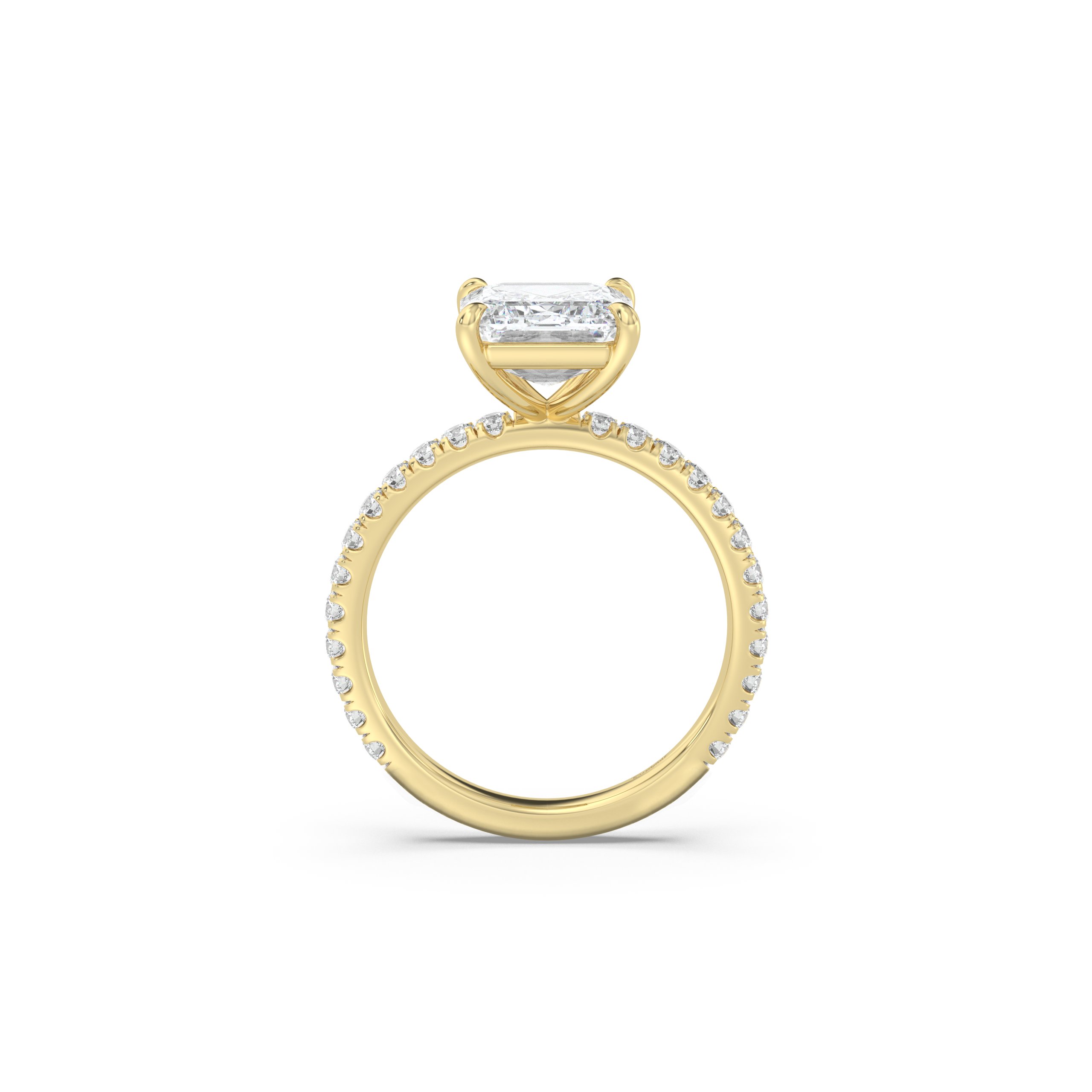 Classic Pavé Band Diamond Ring Setting