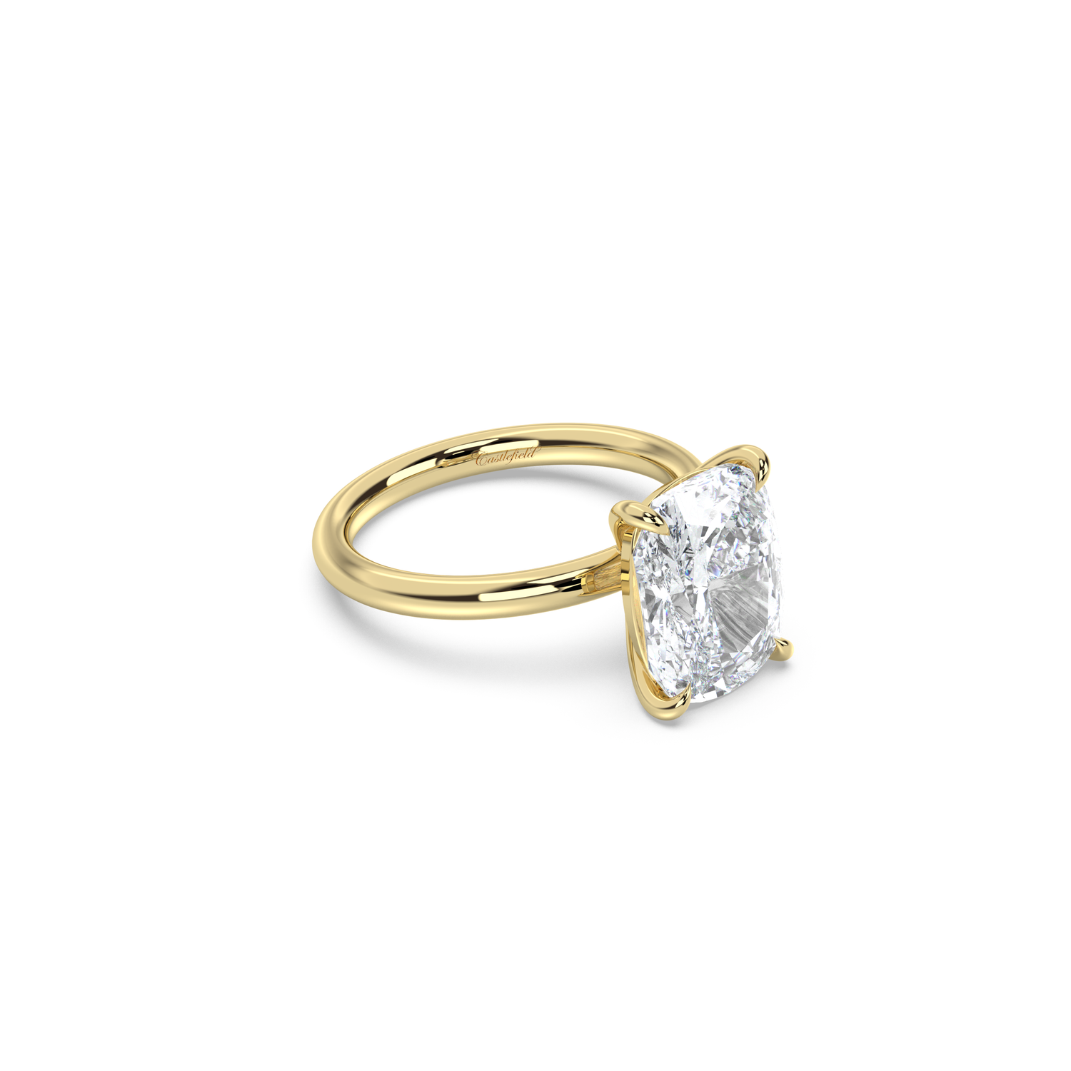 Classic Solitaire Moissanite Engagement Ring
