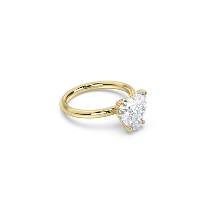 Classic Solitaire Moissanite Engagement Ring