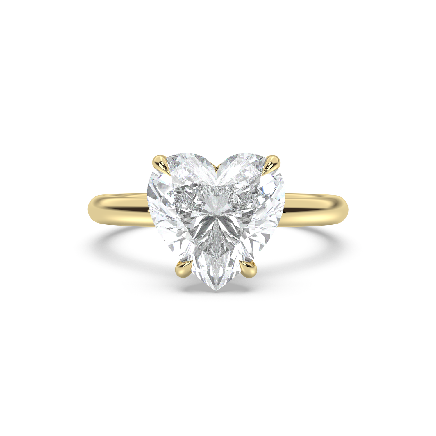 Classic Solitaire Moissanite Engagement Ring