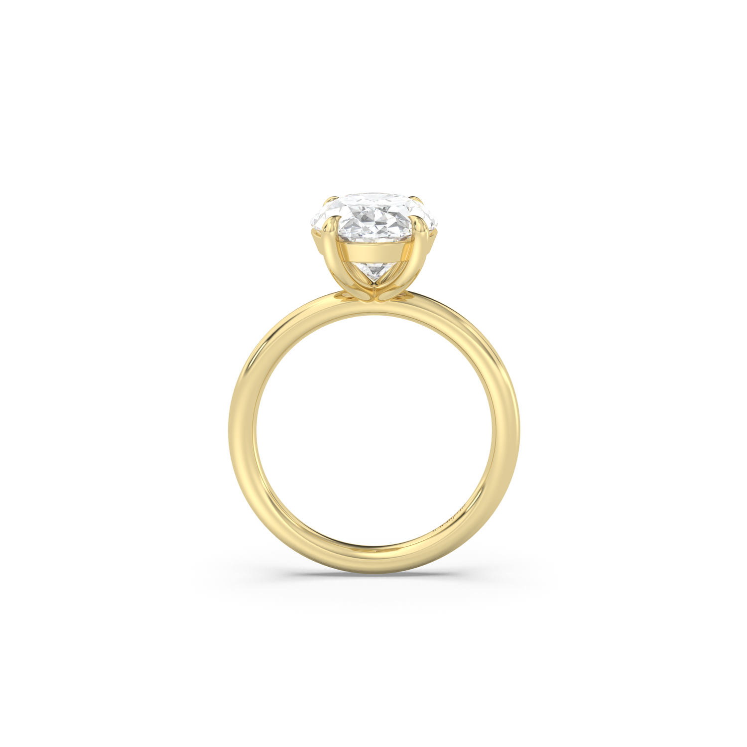 Classic Solitaire Moissanite Engagement Ring