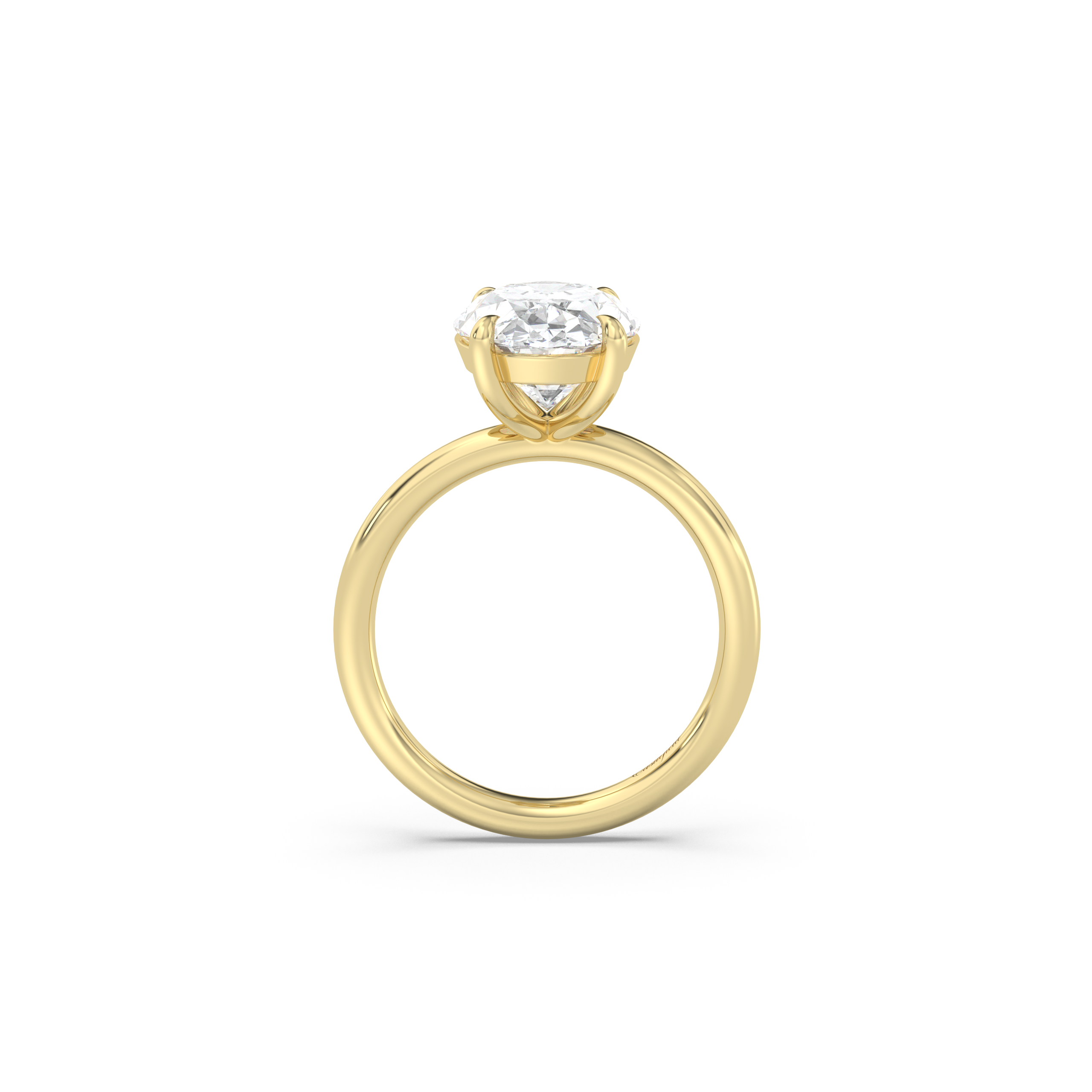 Classic Solitaire Moissanite Engagement Ring