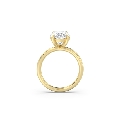 Classic Solitaire Moissanite Engagement Ring