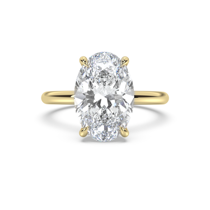 Classic Solitaire Moissanite Engagement Ring