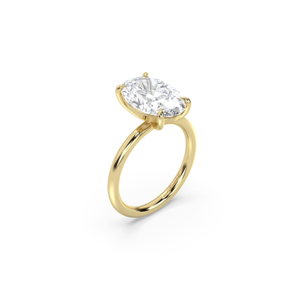 Classic Solitaire Moissanite Engagement Ring
