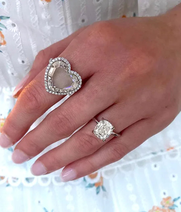 Classic Hidden Halo Diamond Ring Setting