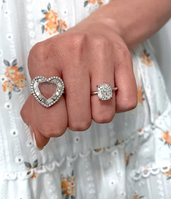 Classic Hidden Halo Diamond Ring Setting