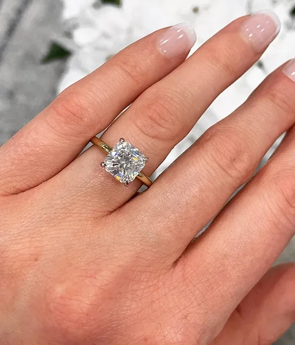 Classic Hidden Halo Diamond Ring Setting