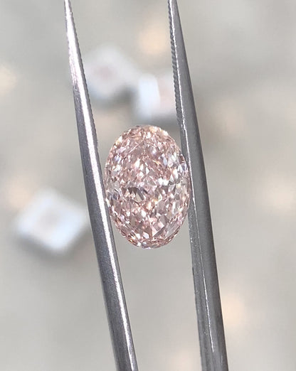 Pink Oval Lab Diamond 2.37 VS1