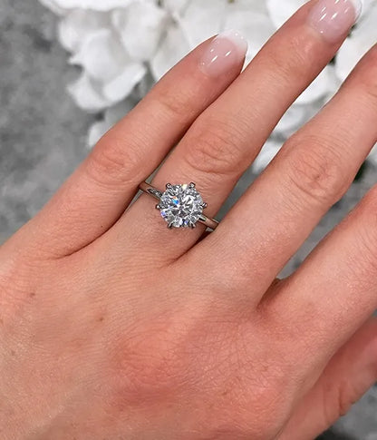 Classic Petal Diamond Ring