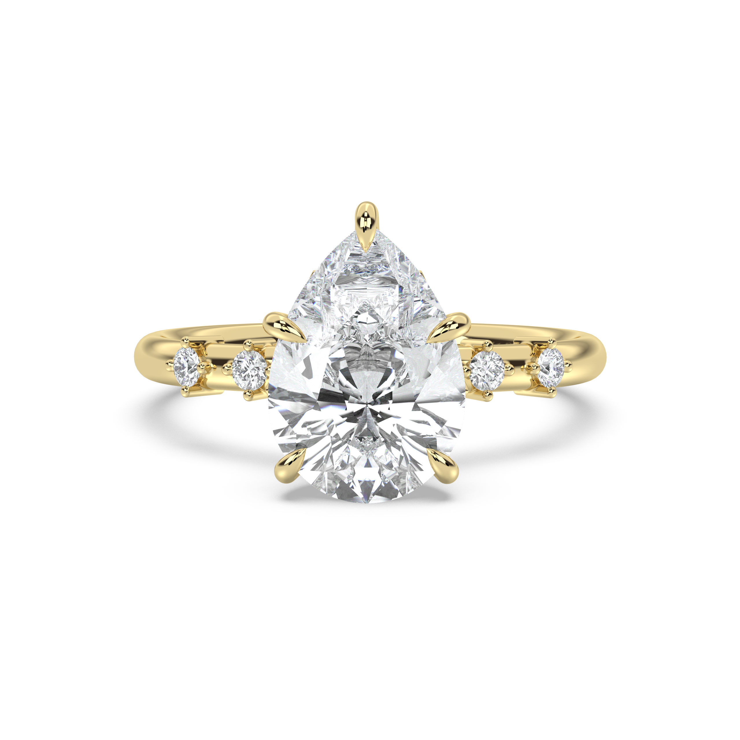 Petite Secret Garden and Accent Stone Band Diamond Ring