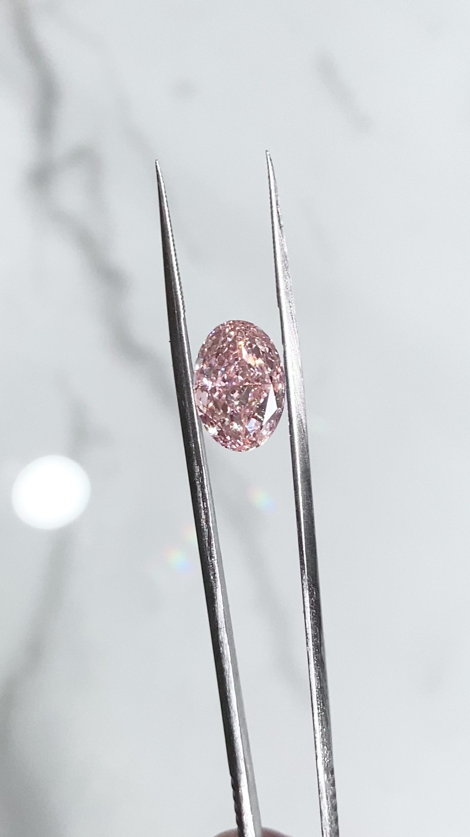 Pink Oval Lab Diamond 3.08 ct VVS2