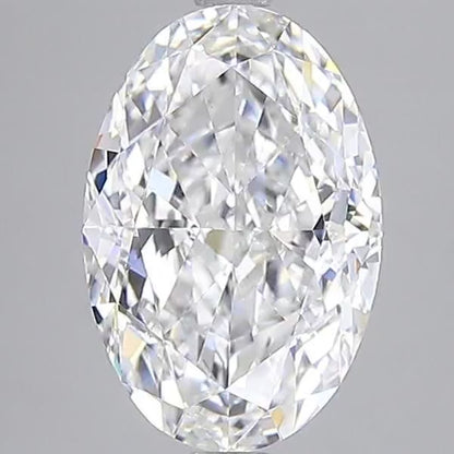 No Bowtie Oval Lab Diamond 3.51ct E VVS2