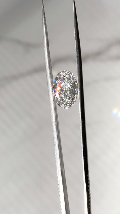No Bowtie Oval Lab Diamond 3.51ct E VVS2