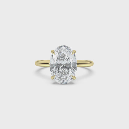 Classic Hidden Halo Diamond Ring Setting