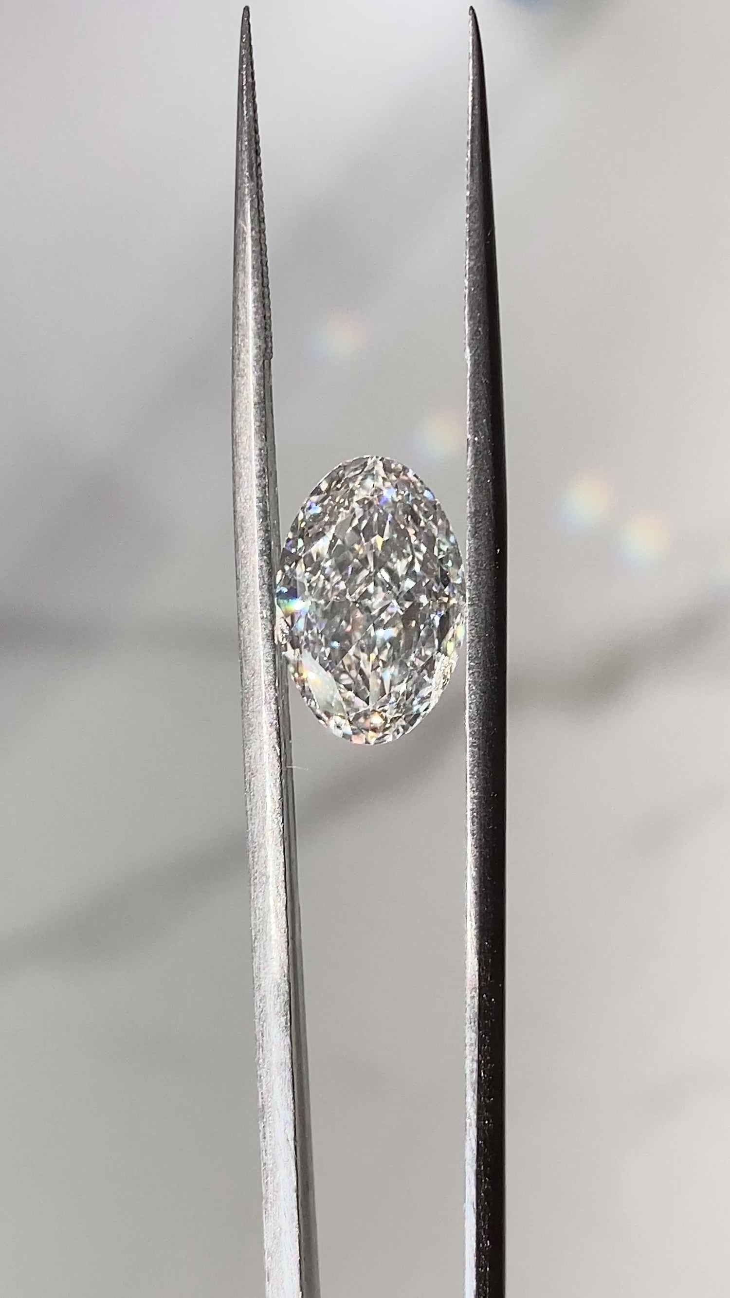 No Bowtie Oval Lab Diamond 3.02ct D VS1