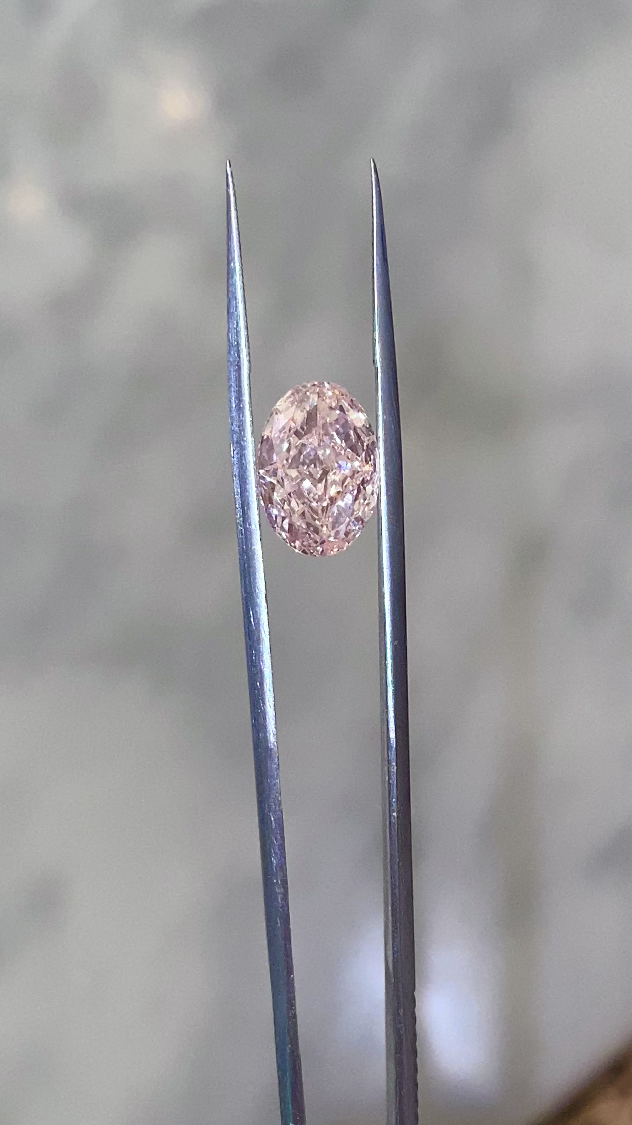 Pink Oval Lab Diamond 3.08 ct VVS2