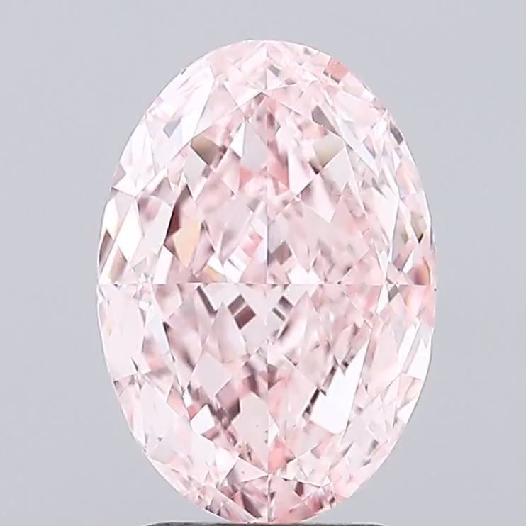 Pink Oval Lab Diamond 3.08 ct VVS2