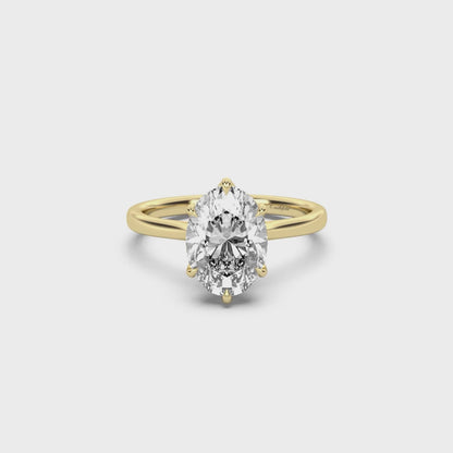Classic Petal Cathedral Diamond Ring Setting