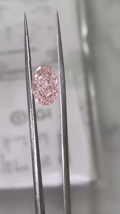 Pink Oval Lab Diamond 2.37 VS1