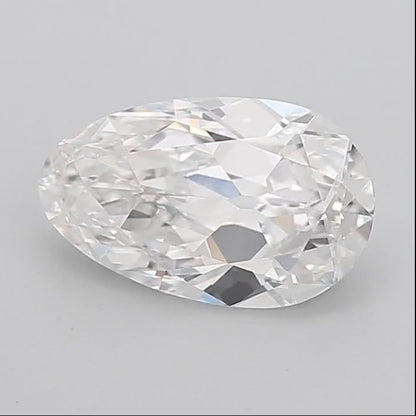 Antique Cut Pear Lab Diamond 3.13ct E VVS2